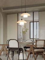 Atunus ligne de poisson lustre en fer lampes suspendues simple nordique minimaliste Led suspension lampe Style japonais Wabi Sabi pendentifs