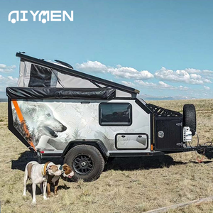 Sang trọng Mini 4x4 Caravan sợi thủy tinh RV cho đường bộ cắm trại off-road cuộc phiêu lưu giải trí ngoài trời du lịch Trailer - Product Image 5