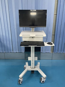 Carrelli per Laptop di alta qualità moderni strumenti medici odontoiatrici regolabili postazione Mobile in metallo alto carrello ospedaliero - Product Image 5