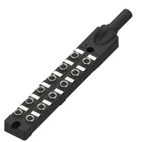 Boîtier de distribution de terminaison M8 à 12 ports, signal unique, type IEC, indice de protection IP67, 6A 10-30V, pour usage industriel