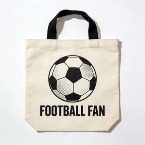 Sac fourre-tout en toile imprimé thème football, motif numéros et couleurs d'équipe, lavable, pour le sport, les voyages et le rangement quotidien - Product Image 2