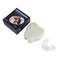 Boîte de retenue portable pour protège-dents de nuit et étui de plateau de blanchiment des dents Gumshield étui de nettoyage d'alignement en plastique