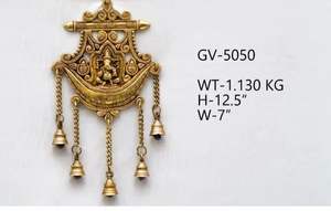 Sculpture murale moderne en laiton antique de 12.5x7 pouces sculptée avec un design décoratif gravé plus fiable de Chine - Product Image 3