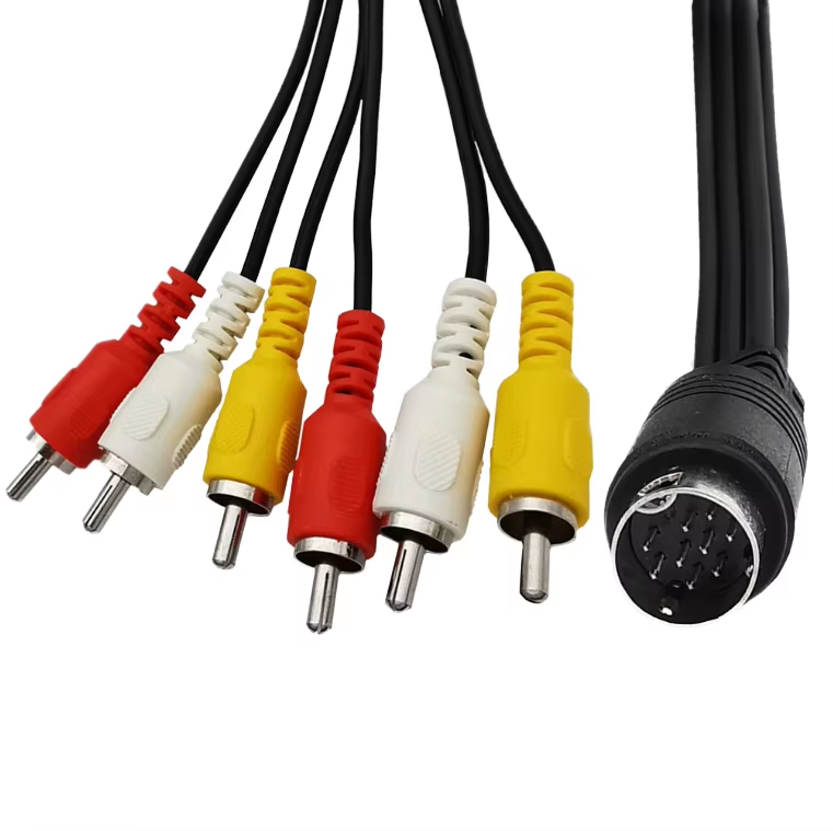 5 Pin Din to 3 RCA
