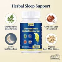 En stock – Capsules à base de plantes de graines de jujube et d'angélique pour un sommeil naturel, le soulagement du stress, la relaxation et le bien-être général