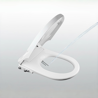 Siège de bidet premium non électrique pour la maison, installation facile DIY, pression d'eau réglable, couvercle anti-choc en forme de D