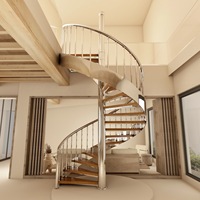 Escalier coulissant, escalier gain de place, escalier intérieur, escalier en colimaçon en acier inoxydable