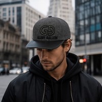Casquette Snapback style équipe de course avec logo brodé 3D personnalisé, broderie latérale et visière imprimée – Vente en gros