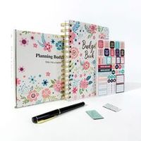 Ensemble de journal DIY, autocollants pour journal d'enfant, clips pour jeunes, ensemble de livres, ensemble de papeterie créative personnalisable, ensemble cadeau DIY