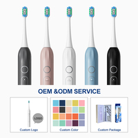 Brosse à dents électrique sonique, oscillation rapide, élimination de la plaque dentaire, sans danger pour l'émail, poignée ergonomique antidérapante, soins bucco-dentaires
