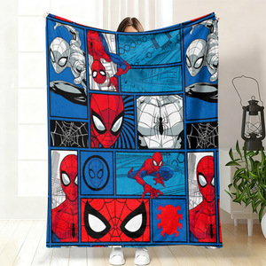 cheap wholesale cute cartoon character blanket low moq custom printing plush polyester <b>sofa</b> couch throw bed blankets - Product Image 3