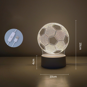 Động vật nhỏ bằng gỗ ánh sáng ban đêm đèn cảm ứng điều khiển USB Pin Acrylic 3D LED ánh sáng ban đêm đèn bàn - Product Image 5