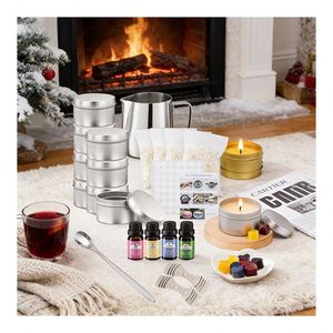 Premium Other Candle Vessel White <b>Container</b> With Box for Custom Fragrance Wax Filling Sample Presentation Program Retail - Product Image 2