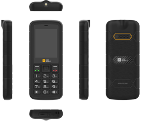 Teléfono Inteligente AGM M9 con Funciones Básicas, 4G, 48 MB de RAM + 128 MB de ROM, LTE CDMA, Doble SIM, Cuatro Núcleos, Batería de 1000 mAh, Pantalla LCD de 2.4 Pulgadas y 60 Hz - Product Image 1