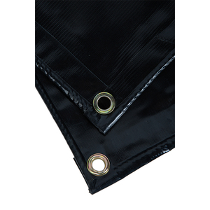 <span class=keywords><strong>Bâche</strong></span> enduite de PVC noire imperméable ignifuge de Litong 600gsm pour le camion - Product Image 3