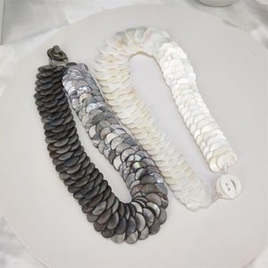 गर्म बिकने वाली हैवीयन मां मोती हार हाथ से बना तार बहु-रंग का खोल उपहार - Product Image 6