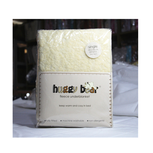 Couverture <span class=keywords><strong>de</strong></span> <span class=keywords><strong>matelas</strong></span> en polaire Sherpa unie 100 % polyester, super populaire, pour l'hiver, chaude, confortable et respirante - Product Image 5