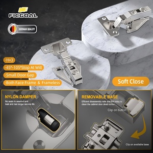 Ficgoal 3D Bên Ngoài Đồ Nội Thất 35Mm Thủy Lực Giấu Bản Lề Mềm Đóng Cửa Ẩn Nhà Máy Trực Tiếp Nguồn Cho Nhà Bếp Phòng Khách - Product Image 4