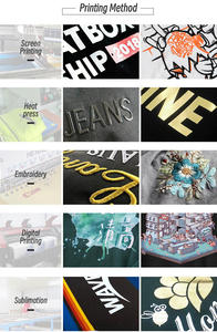 เสื้อยืดคอตตอนทรงโอเวอร์ไซส์สำหรับผู้ชาย แบบหนา พิมพ์ลายกราฟิกแบบ DTG ปักลายแบบกำหนดเอง ล้างสีแบบ Acid Wash พร้อมลายพิมพ์นูนแบบพัฟ - Product Image 5