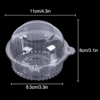 Fabricant de boîtes d'emballage alimentaire en plastique transparent Plateau à cupcakes Contenant sous blister pour cuisson de gâteaux et de pâtisseries