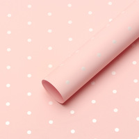Papier d'emballage pour bouquet de fleurs DLBZ à pois, durable, tendance, imperméable, pour les fêtes