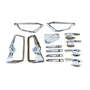 YYCAR 2021-2023 อีซูซุ ดีแม็กซ์ ชุดแต่งโครเมียมสีเงิน ABS พลาสติก <span class=keywords><strong>สติ๊กเกอร์</strong></span>ตกแต่งแบบชิ้นเดียวและแบบชุดสีเดียว - Product Image 1