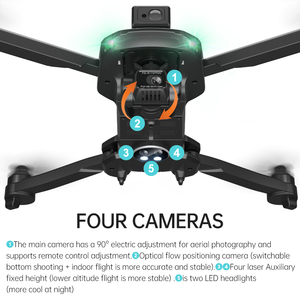 Thả Vận Chuyển Máy Bay Không Người Lái <span class=keywords><strong>RC</strong></span> M9 MAX 6K GPS 5G Wifi 3 Trục Gimbal Camera Động Cơ Không Chổi Than Hỗ Trợ Thẻ TF Đồ Chơi Drone 4 Cánh - Product Image 4