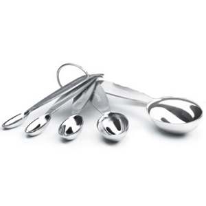 Thép không gỉ Đo muỗng Ly Tiện Ích Nhà Bếp muỗng nhỏ muỗng canh với số liệu và chúng tôi đo lường - Product Image 5