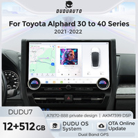 Reproductor Multimedia DUDUAUTO DUDU7 A7870 AKM7739 VELVET DSP 12+512G de 15.7 Pulgadas para Toyota Alphard 30 Convertido a 40 2021-2022