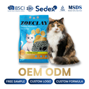 Litière pour chat en bentonite de qualité supérieure, à agglomération rapide et forte, longue durée de fraîcheur, anti-odeurs, vente chaude, fournie par le fabricant - Product Image 1