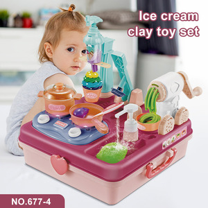 Juego <span class=keywords><strong>de</strong></span> juguete <span class=keywords><strong>de</strong></span> arcilla <span class=keywords><strong>de</strong></span> plástico multifuncional personalizado pintado a mano DIY máquina <span class=keywords><strong>de</strong></span> fideos <span class=keywords><strong>de</strong></span> helado en caja <span class=keywords><strong>juegos</strong></span> <span class=keywords><strong>de</strong></span> cocina para niños - Product Image 2