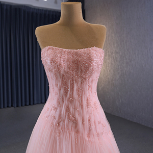 Robes de princesse élégantes en dentelle sans manches roses pour femmes, soirée Jancember RSM222130 - Product Image 3