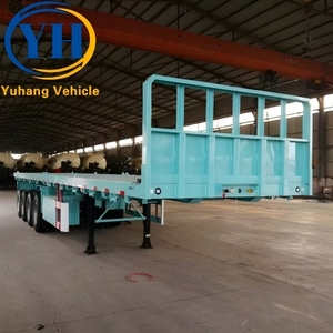 Nuestro Remolque de Plataforma Plana de 48 Pies con Panel Frontal al Precio Más Bajo en Venta |   Fabricante de <span class=keywords><strong>Remolques</strong></span> de Plataforma de 3 y 4 Ejes - Product Image 3