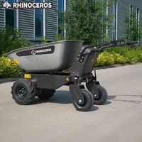 Minipala Elettrica Rhinoceros con Capacità di Carico di 450kg, Dumper con Motore e Cuscinetti ad Alta Efficienza e Stabilità