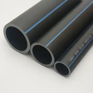 Fournisseur de fabrication tuyau d'égout tuyau d'eau 4 pouces plastique 350mm de diamètre plastique 2 pouces noir poly tuyau