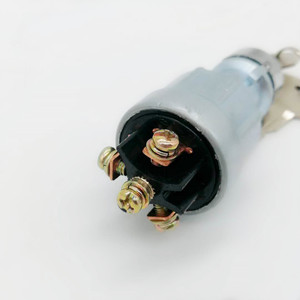 Toyota Ignition <b>Switch</b> 221035-5200 Grey Aluminum Alloy <b>Plug</b> In For Forklift Start Key Lock - Product Image 2