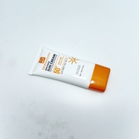 Envase Moderno para Cosméticos, Tubo Ovalado de PE para Protector Solar de 50 ml con Superficie Brillante, Impresión Offset, Estampado en Caliente y Tapa de Rosca