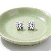 Boucles d'oreilles clous en moissanite réaliste 2026ZP, en argent 925, sertissage à quatre griffes, bijoux classiques de luxe, cadeau idéal pour mariage et anniversaire