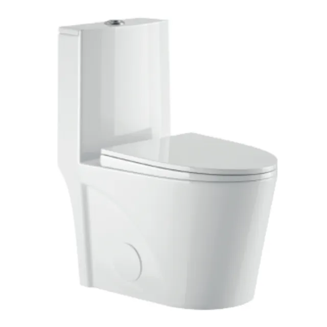 CUPC Gaya Watersense Elegan Ekonomis Siphonic S-trap Satu Potong Lantai Terpasang Wc Toilet