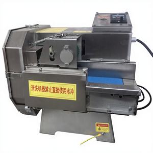 Trancheuse automatique commerciale pour viande cuite avec épaisseur réglable, idéale pour trancher le bacon et les jambons, équipement spécial pour les délicatesses - Product Image 4