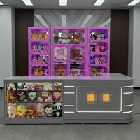 Vitrine personnalisée de magasin de jouets, vitrine de magasin de meubles d'action à griffes au détail, éclairage à LED