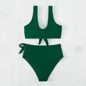 2025 nouveau <span class=keywords><strong>AliExpress</strong></span> femmes Sexy deux pièces maillot de bain ferme contrôle Bikini pour sources chaudes Style européen américain en gros - Product Image 4