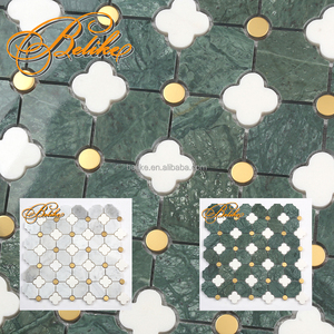 Mê hoặc gạch khảm đá cẩm thạch tường & sàn cài đặt tính năng bao gồm trang trí nhà tối thiểu không khí xa hoa tắm Vanity - Product Image 4