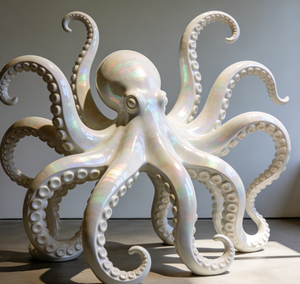 Sculture Marine di Alta Qualità, Grande Scultura di Polpo in Vetroresina per Giardino in Vendita - Product Image 2