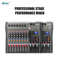 Mélangeur audio professionnel à 8 canaux avec console de mixage USB pour lecteur MP3 du mixeur DSP DJ Audio Console