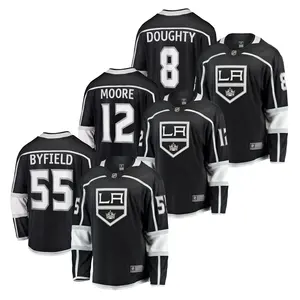 2024 Los Angeles Kings Ice Hockey Jersey Embroidery Shirts Stitched Uniform Home Suit #8 Doughty #12 Moore #55 Byfield