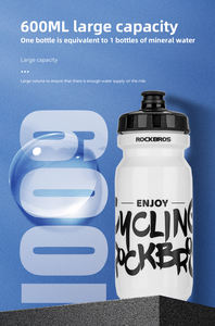 Borraccia da Ciclismo ROCKBROS Leggera e Portatile da 600ml in Plastica Sportiva a Tenuta Stagna - Product Image 4