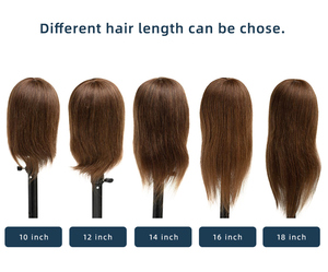 Perruque <span class=keywords><strong>de</strong></span> mannequin en cheveux humains, haut <span class=keywords><strong>de</strong></span> gamme, affichage noir, support <span class=keywords><strong>de</strong></span> cils afro-américains, trépied réaliste, vente en gros, 100% - Product Image 4