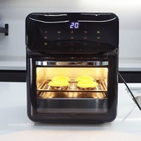 SilverCREST Four friteuse à air de 15 litres, multifonctionnel, automatique, intégration visuelle, plastique électrique, surface antiadhésive pour la maison
