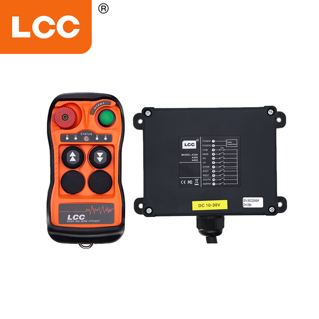 QA200 LCC 434mhz AC/DC 12-24V Wireless Crane Remote Winch Industrial Remote Control